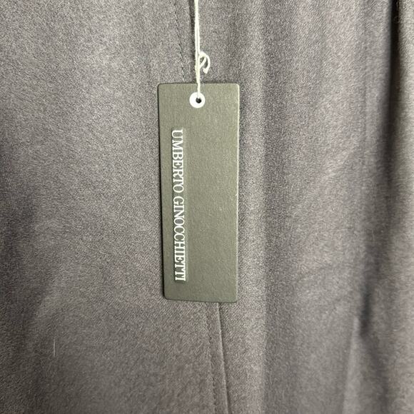 Vintage NWT Umberto Ginocchietti Women's Charcoal Gray Maxi Straight Skirt - Picture 6 of 8